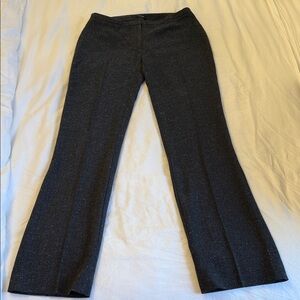 Tahari Charcoal Herringbone Trousers